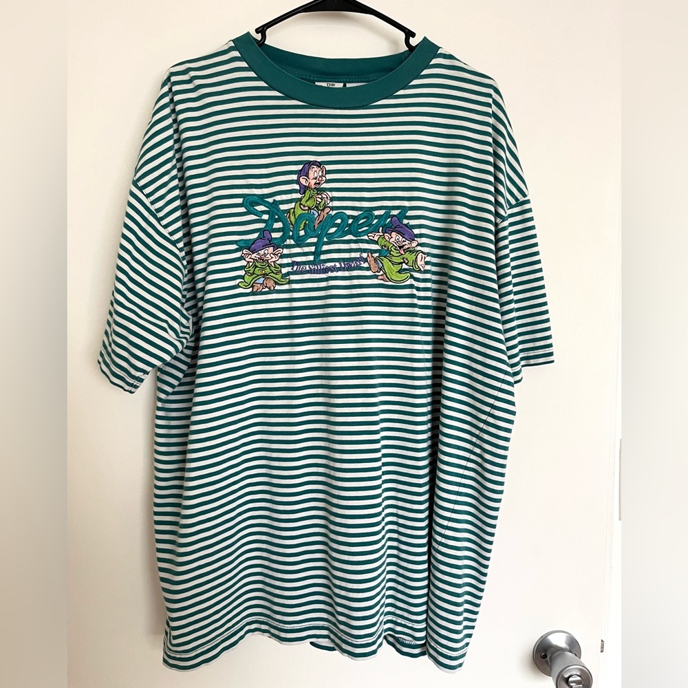 Vintage Disney Snow White Dopey Embroidered Shirt XL